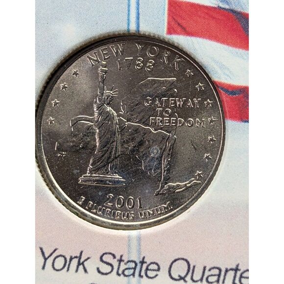 United We Stand Coin Display – NY 2001 & Standing Liberty Quarter - Picture 2 of 8